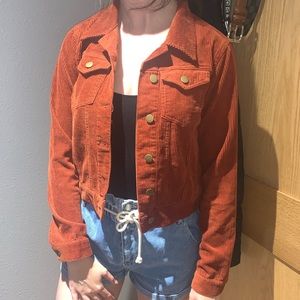 Button down corduroy jacket